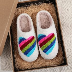 Chausson Douillet pour Femme coeur coloré