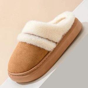 chaussons fourrés confortables